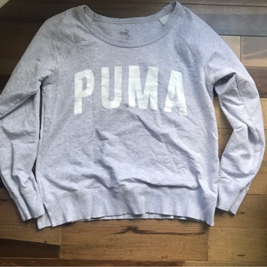 Puma Marled Gray Sweatshirt L EUC‎